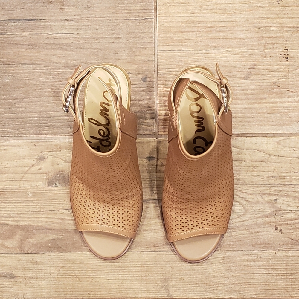 Sam Edelman Open Toed Booties Size 8.5 - image 1